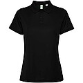 Tormo short sleeve womens polo, solid black