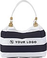 Travel bag with rope handlesBlue/white