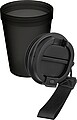 Travel drinking mug 350 ml Lush, black