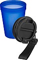 Travel drinking mug 350 ml Lush, blue