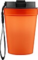 Travel drinking mug 350 ml Lush, orange