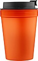 Travel drinking mug 350 ml Lush, orange