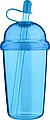 Travel drinking mug 500 ml Glow, light blue