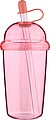 Travel drinking mug 500 ml Glow, pink