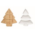 Tree-shaped bamboo serving platter