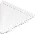 Triangular plastic ice scraperWhite