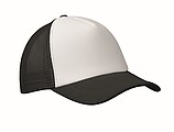 Truckers cap, white/black