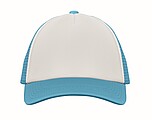 Truckers cap, white/turquoise