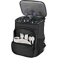 Tundra GRS recycled picnic cooler backpack with cutlery set 20L, heather charcoal