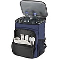 Tundra GRS recycled picnic cooler backpack with cutlery set 20L, heather navy