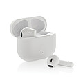 Tunevo RCS recycled plastic wireless earbuds, white