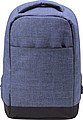 Two-tone polyester (600D) anti-theft backpack, with PVC backing.