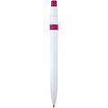 Unica recycled plastic ballpoint pen (blue ink), magenta