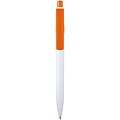 Unica recycled plastic ballpoint pen (blue ink), orange