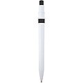 Unica recycled plastic ballpoint pen (blue ink), solid black