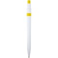 Unica recycled plastic ballpoint pen (blue ink), yellow