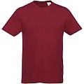 Unisex Heros T-shirt with short sleeves, burgundy red, S