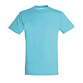 UNISEX ROUND COLLAR T-SHIRT REGENT, ATOLL BLUE, L