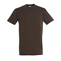 UNISEX ROUND COLLAR T-SHIRT REGENT, CHOCOLATE, L