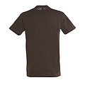 UNISEX ROUND COLLAR T-SHIRT REGENT, CHOCOLATE, L