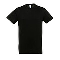 UNISEX ROUND COLLAR T-SHIRT REGENT, DEEP BLACK, L