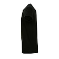 UNISEX ROUND COLLAR T-SHIRT REGENT, DEEP BLACK, L