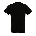 UNISEX ROUND COLLAR T-SHIRT REGENT, DEEP BLACK, M