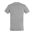UNISEX ROUND COLLAR T-SHIRT REGENT, GREY MELANGE, 3XL