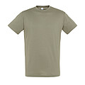UNISEX ROUND COLLAR T-SHIRT REGENT, KAKI, L
