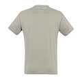 UNISEX ROUND COLLAR T-SHIRT REGENT, LIGHT GREY, L
