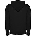 Urban mens hoodie, black with grey details, S