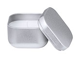 Vanilla scented candle, silver