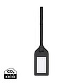 VINGA Baltimore RCS recycled polyester luggage tag, black