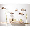 Wine wooden gift box as a truck