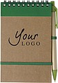 Wire bound notebook Green