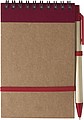 Wire bound notebook Red