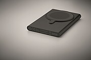 Wireless charger power bank, black