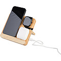 Wireless charger Tribu | Recycled bamboo | 3-in-1