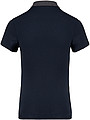 Women s KARIBAN TWO-TONE JERSEY POLO SHIRT, navy/dark grey heather, XS