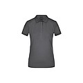 Womens elastic pique polo James Nicholson, anthracite, L