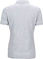 Womens elastic pique polo James Nicholson, grey melange, L
