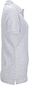Womens elastic pique polo James Nicholson, grey melange, L