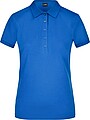 Womens elastic pique polo James Nicholson, royal blue, L