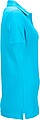 Womens elastic pique polo James Nicholson, turquise, XXL