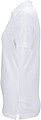 Womens elastic pique polo James Nicholson, white, L