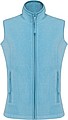 Womens microfleece vest KARIBAN, blue melange, S