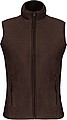Womens microfleece vest KARIBAN, brown, S