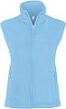 Womens microfleece vest KARIBAN, light blue, XXL