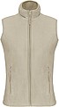 Womens microfleece vest KARIBAN, light brown, S