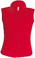 Womens microfleece vest KARIBAN, red, S